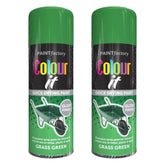 2X Grass Green Gloss Spray Paint 250ml Spray Paint